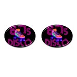 Roller Skater 80s Cufflinks (Oval) Front(Pair)