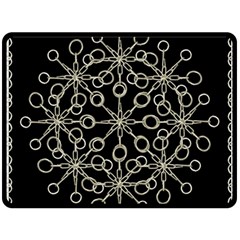 Ornate Chained Atrwork Double Sided Fleece Blanket (large)  by dflcprints
