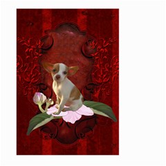 Sweet Little Chihuahua Large Garden Flag (two Sides) by FantasyWorld7