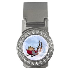 Christmas, Santa Claus With Reindeer Money Clips (cz)  by FantasyWorld7