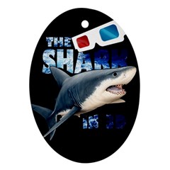 The Shark Movie Oval Ornament (two Sides) by Valentinaart