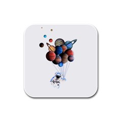 Planets  Rubber Square Coaster (4 Pack)  by Valentinaart
