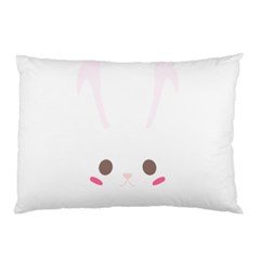 Rabbit Cute Animal White Pillow Case (two Sides)