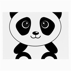 Bear Panda Bear Panda Animals Large Glasses Cloth (2-side) by Nexatart