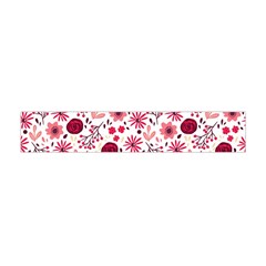 Red Floral Seamless Pattern Flano Scarf (mini)