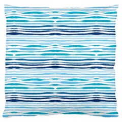 Watercolor Blue Abstract Summer Pattern Standard Flano Cushion Case (two Sides)