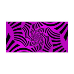 Black Spral Stripes Pink Yoga Headband by designworld65