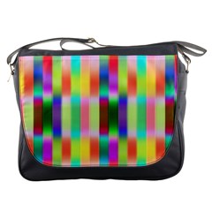 Multicolored Irritation Stripes Messenger Bags
