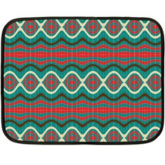 Ethnic Geometric Pattern Double Sided Fleece Blanket (mini)  by linceazul