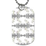 Floral Collage Pattern Dog Tag (One Side) Front