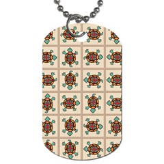 Native American Pattern Dog Tag (two Sides) by linceazul