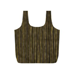 Stylish Golden Strips Full Print Recycle Bags (s)  by gatterwe