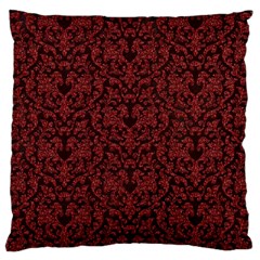 Red Glitter Look Floral Large Cushion Case (one Side) by gatterwe