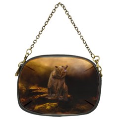 Roaring Grizzly Bear Chain Purses (one Side) 