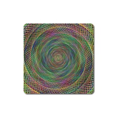 Spiral Spin Background Artwork Square Magnet