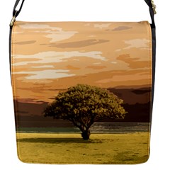 Landscape Flap Messenger Bag (s) by Valentinaart