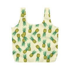 Pineapples Pattern Full Print Recycle Bags (m)  by Valentinaart