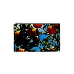 Orange Tree Cosmetic Bag (small)  by Valentinaart