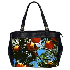 Orange Tree Office Handbags (2 Sides)  by Valentinaart