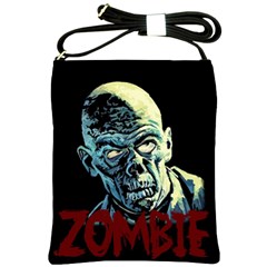 Zombie Shoulder Sling Bags by Valentinaart
