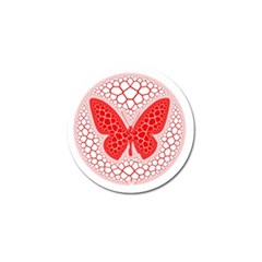 Butterfly Golf Ball Marker by Nexatart