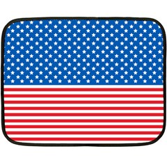 Usa Flag Double Sided Fleece Blanket (mini)  by stockimagefolio1