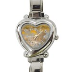 Sunset in the Mountains Heart Italian Charm Watch