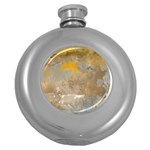 Sunset in the Mountains Round Hip Flask (5 oz)