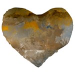 Sunset in the Mountains Large 19  Premium Flano Heart Shape Cushions