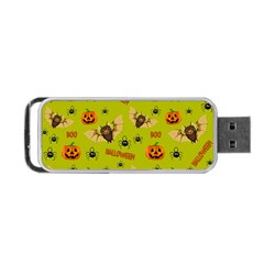 Bat, Pumpkin And Spider Pattern Portable Usb Flash (two Sides) by Valentinaart