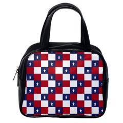 American Flag Star White Red Blue Classic Handbags (one Side) by Mariart