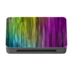 Rainbow Bubble Curtains Motion Background Space Memory Card Reader With Cf by Mariart