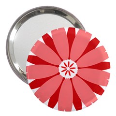 Sunflower Flower Floral Red 3  Handbag Mirrors by Mariart