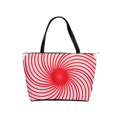 Spiral Red Polka Star Shoulder Handbags by Mariart