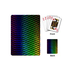 Digitally Created Halftone Dots Abstract Background Design Playing Cards (mini)  by Nexatart