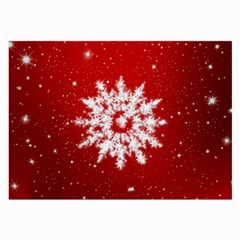 Background Christmas Star Large Glasses Cloth (2-side) by Nexatart