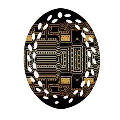 Board Digitization Circuits Ornament (oval Filigree)