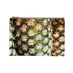 Pineapple Texture Macro Pattern Cosmetic Bag (large) 