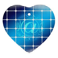 Tile Square Mail Email E Mail At Heart Ornament (two Sides) by Nexatart