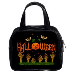 Halloween Classic Handbags (2 Sides) by Valentinaart
