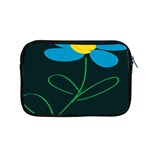 Whimsical Blue Flower Green Sexy Apple MacBook Pro 15  Zipper Case