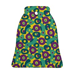 Discrete State Turing Pattern Polka Dots Green Purple Yellow Rainbow Sexy Beauty Bell Ornament (two Sides) by Mariart