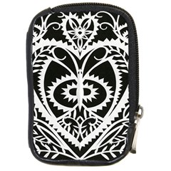 Paper Cut Butterflies Black White Compact Camera Cases by Mariart