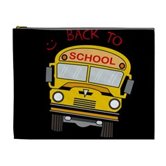 Back To School - School Bus Cosmetic Bag (xl) by Valentinaart