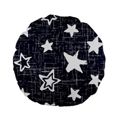 Star Space Line Blue Art Cute Kids Standard 15  Premium Flano Round Cushions