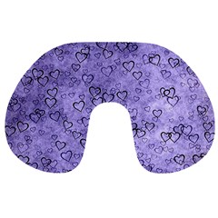 Heart Pattern Travel Neck Pillows by ValentinaDesign