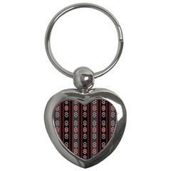 Folklore Pattern Key Chains (heart)  by ValentinaDesign