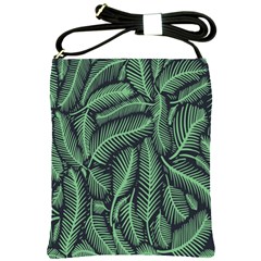 Coconut Leaves Summer Green Shoulder Sling Bags