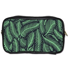 Coconut Leaves Summer Green Toiletries Bags by Mariart