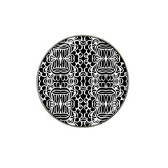 Psychedelic Pattern Flower Black Hat Clip Ball Marker (4 Pack) by Mariart